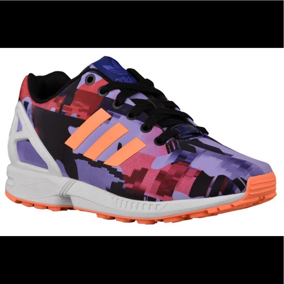 adidas zx flux violet orange adidas zx flux violet orange